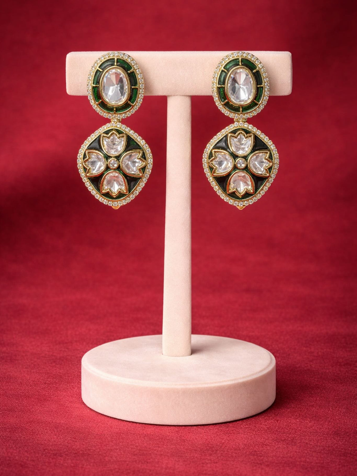 Noor Gul Green Stud Drops