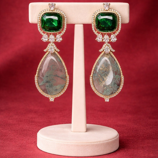 Zamarud Noor Set In Green