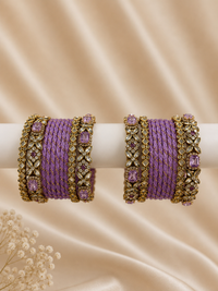 Silk Thread & Premium Glass Bangles
